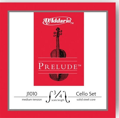 Daddario Prelude Cello 3/4 Medium Μονή Χορδή Steel Τσέλου 3/4 D (Ρε)
