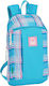 Benetton Casual Schulranzen Rucksack Kindergarten in Hellblau Farbe