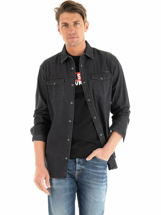 Jack Jones Langärmlig Jeans Hemd Schwarz 12138115 Skroutz Germany
