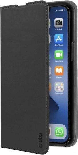 SBS Book Wallet Lite Пластмаса Черен (iPhone 13 Pro)
