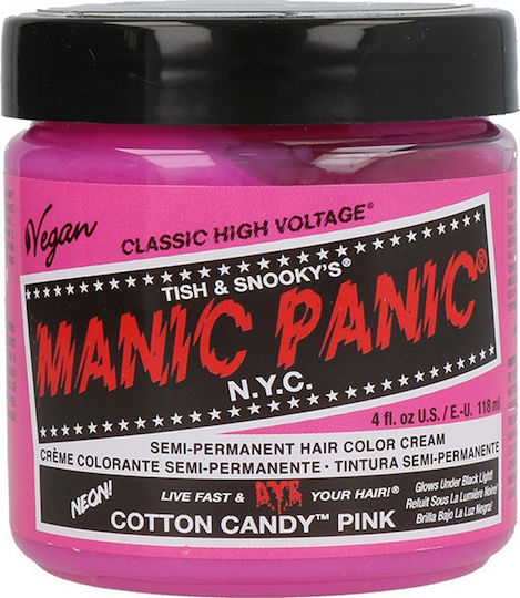 Manic Panic Classic High Voltage Vopsea Temporară Pentru Păr 11004 Roz Cotton Candy 118ml