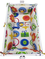 Beboulino Baby Cradle Bedding Set Party 6pcs Multicolour