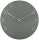 Karlsson Charm Gravierte Zahlen Wanduhr Metallisch Grün Ø40cm