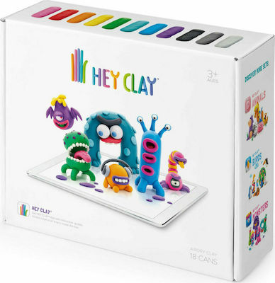 Hey Clay Claymates Εξωγήινοι Kinder Ton Mehrfarbigs S001