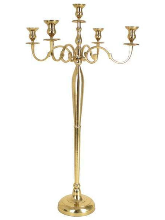 Kersten 5 Positions Candle Holder Aluminum Αλουμινένιο Gold 58x58x120cm 1pcs