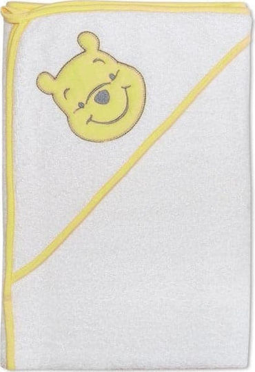 Beboulino Baby Hooded Towel Pooh Yellow 75x75cm