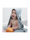 Trixie Baby Bath Towel Hooded Mountains Light Blue 75x75cm