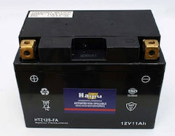 HaiJiu Motorradbatterie YTZ12S-BS mit Kapazität 11Ah