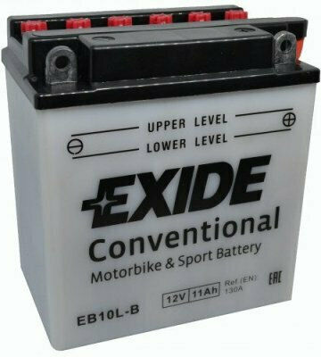 Exide Motorradbatterie YB10L-B2 130A mit Kapazität 11Ah