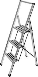 Wenko Aluminium Stehleiter 3 Stufen 127cm