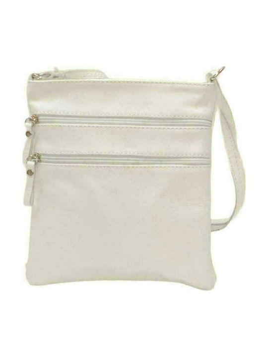 Women's Crossbody Bag made of Genuine High Quality Leather in White