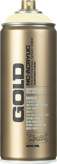 Montana Σπρέι Βαφής Gold Ακρυλικό με Σατινέ Εφέ Elm G8000 400ml