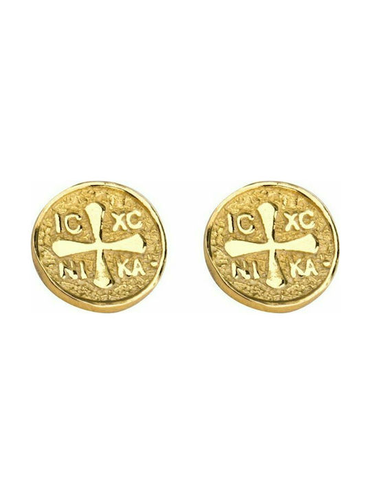 Constantine stud earrings made of gold plated silver