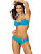 Marko Bikini Set Bra & Slip Bottom M-254 with Detachable Straps Turquoise 40607