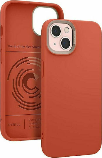 Spigen Cyrill Color Brick Umschlag Rückseite Silikon 2mm Chili (iPhone 13) ACS03615