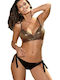 M-592 Bikini-Set Push-Up Schwarz/Gold