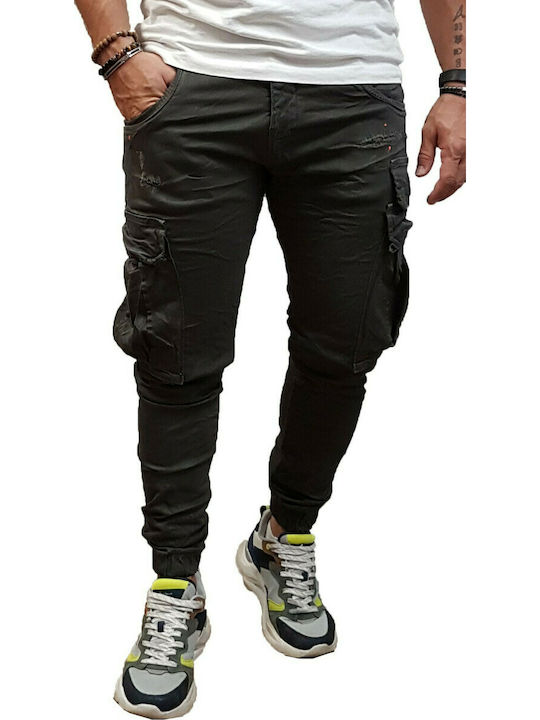 Cosi Jeans 58 Casano Ανδρικό Παντελόνι Cargo Ελαστικό σε Slim Εφαρμογή Χακί