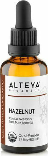 Alteya Organics Έλαιο Organic Hazelnut Oil, Cold Pressed Βιολογικό 50ml