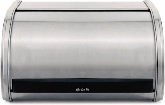Brabantia Roll Top Bread Bin Brotkasten mit Deckel Inox Silber 31.5x26x17.3cm