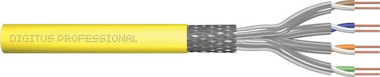 Digitus S/FTP Cat.7a (10Gbps) Καλώδιο Δικτύου Ethernet χωρίς ακροδέκτες 500m Κίτρινο