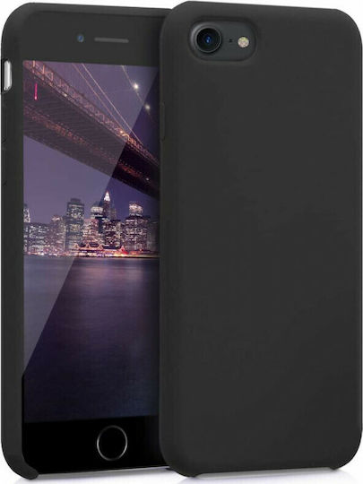 KWmobile Rubber Back Cover Silicone Black Matte (iPhone SE 2022/2020)