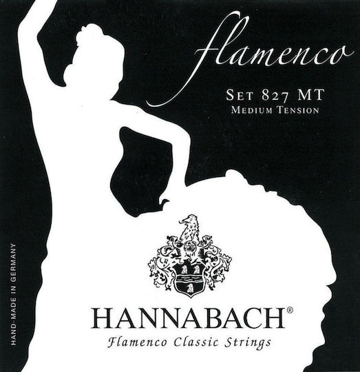 Hannabach 827 Flamenco Classic Medium Tension Μονή Χορδή Silver Plated Κλασικής Κιθάρας E1 (Mi)