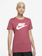 Nike Essential Γυναικείο Αθλητικό T-shirt Ροζ