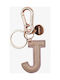 Legami Milano Keychain My J Leather Monogram Pink