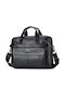 GWB-046 Leather Men's Briefcase Black