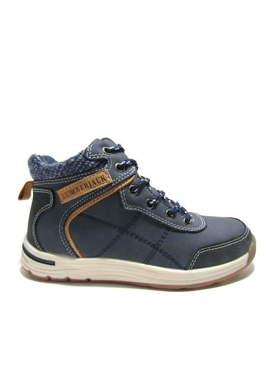 Colby Kids Boots with Zipper Blue