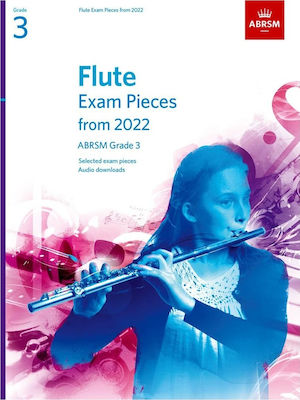 ABRSM Flute Exam Pieces from 2022 Grade 3 pentru Instrumente de suflat