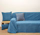 Anna Riska 1300 Armchair Throw Chenille 180x150cm Denim