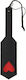 Guilty Pleasure Heart Impression Paddle Paddle in Schwarz Farbe