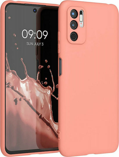 KWmobile Matte Back Cover Σιλικόνης Κοραλί (Redmi Note 10 5G / Poco M3 Pro)