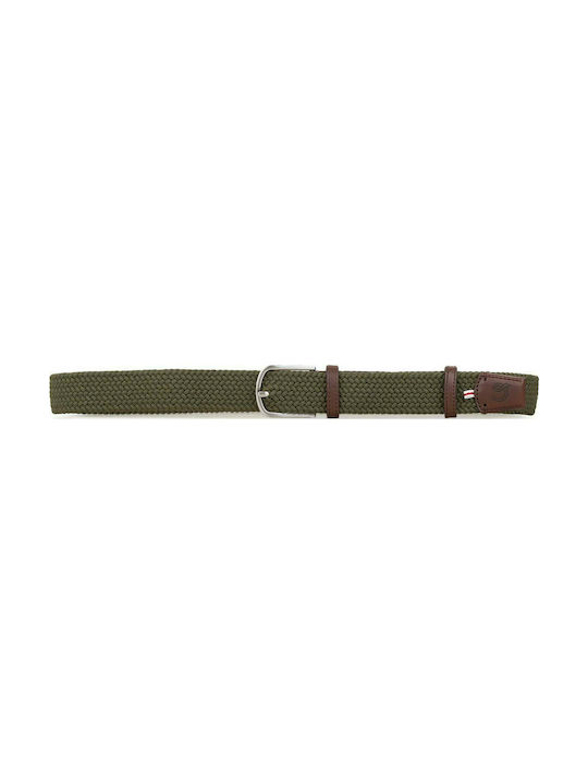 La Boucle Edinburgh Men's Elastic Belt Khaki