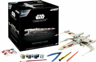 Revell Advent Calendar 2021 X-wing Fighter Figurină de Modelism Nave spațiale 24 Piese la Scară 1:57 cu Lipici și Culori