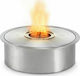 Ecosmart Fire AB8 Internal / Outdoor Floor Bioethanol Fireplace Silver 40.2x40.2x15.9cm