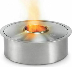 Ecosmart Fire AB3 Επιδαπέδιο Εσωτερικού / Εξωτερικού Χώρου Ασημί 29.1x29.1x10.1cm