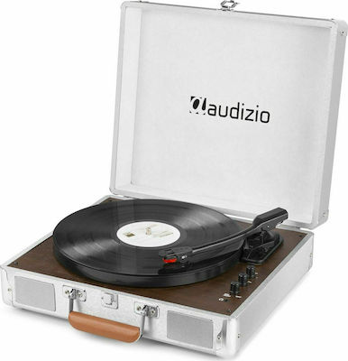 Audizio RP320 Βαλιτσάκι Πικάπ με Προενίσχυση και Ενσωματωμένα Ηχεία Λευκό