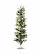 Christmas Tree Pencil Pine Slim with Pinecones 90cm with 266 Branches and with LED Lighting