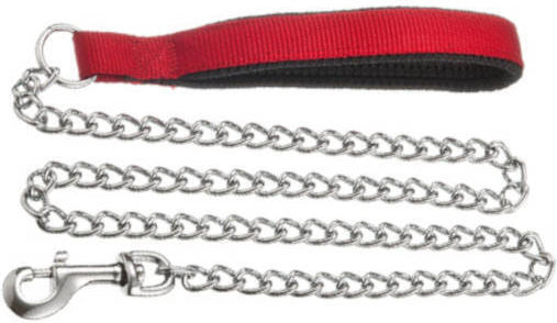 Pet Interest Dog Leash/Lead Chain M with Red Lining 2.5mm in Red color 1.20m