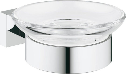 Grohe Cube Σαπουνοθήκη Επιτοίχια Inox Ασημί