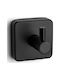 Karag Quattro Single Wall-Mounted Bathroom Hook ​7x7cm Black 420955