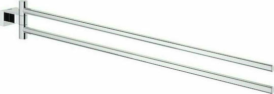 Grohe Essentials Double Wall-Mounted Bathroom Rail ​43.9x43.9cm Silver