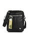 Herrentasche Schulter / Crossbody Schwarz