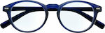 Eyelead Β185 Reading Glasses +3.00 in Blue color Β185 B 185