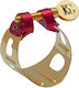 BG DUO Ligature. 24K Gold Plated Curved Soprano Sax Ligatures