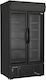 Lappas LP-1000 Kühlschrank Bier 1000Es Doppeltürig H200xB89xT79.2cm Schwarz