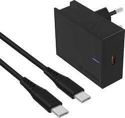 Swissten Charger with USB-C Port and Cable USB-C 25W Blacks (22050100)