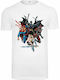 Merchcode Justice League Crew T-shirt σε Λευκό χρώμα